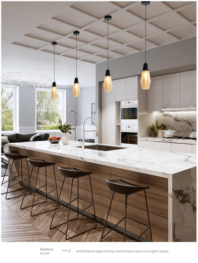 Lámpara Colgante de Cristal Moderna para Cafeterías y Restaurantes - Image 12