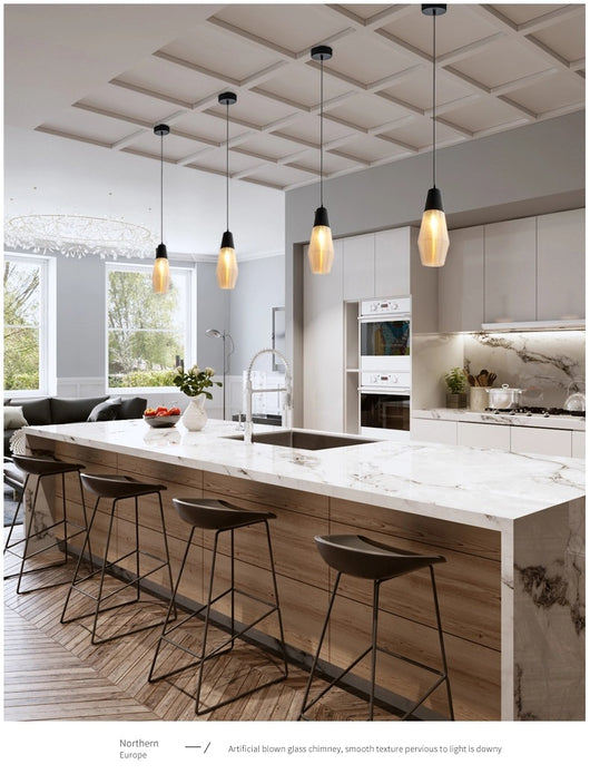 Lámpara Colgante de Cristal Moderna para Cafeterías y Restaurantes - Image 12