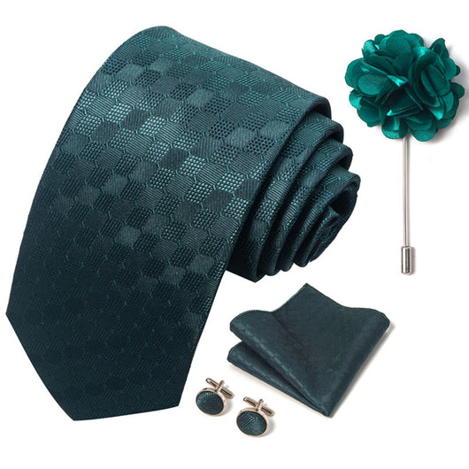 Combo Corbata, Traje y Pañuelo de Bolsillo para Hombre - Juego 8 - Image 134