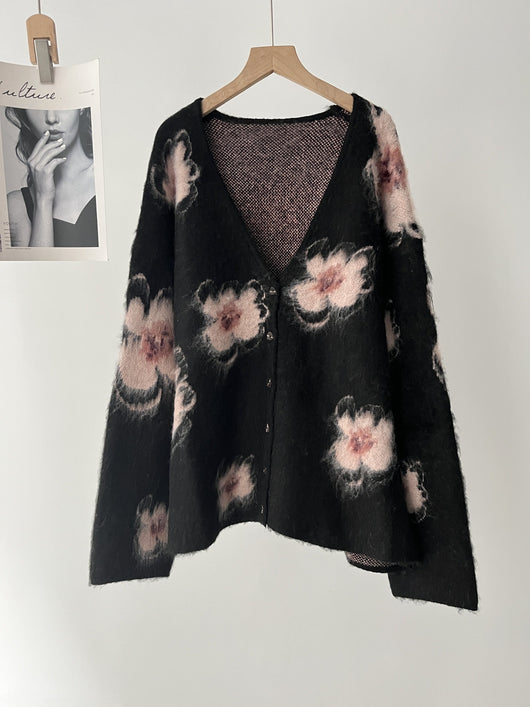 Suéter Abrigo Floral para Mujer - Otoño e Invierno - Image 21