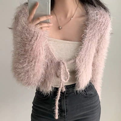 Cardigan Corto Tejido para Mujer - Image 16