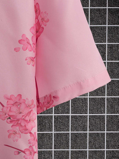 Camisa Estampada Floral de Manga Corta - Image 9