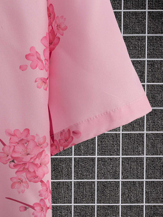 Camisa Estampada Floral de Manga Corta - Image 9