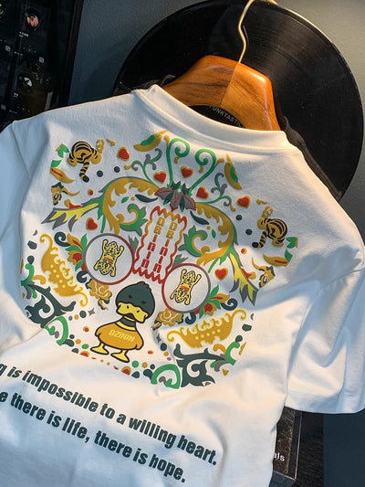 Camiseta Manga Corta con Letras para Hombre - Estilo Urban - Image 13