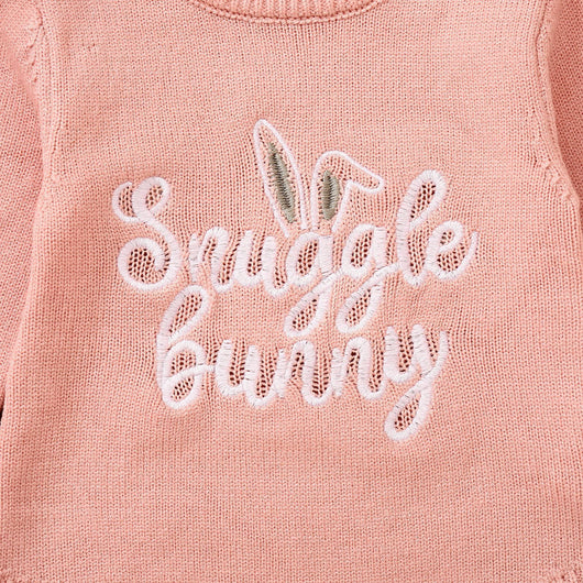 Suéter Infantil con Orejas de Conejo y Bordado de Letras para Pascua - Image 14