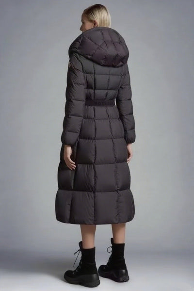 Abrigo Parka Largo con Capucha de Plumón de Pato Blanco - Image 11