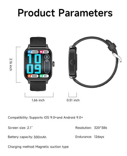 Reloj Inteligente Deportivo con Llamadas Bluetooth - Image 13
