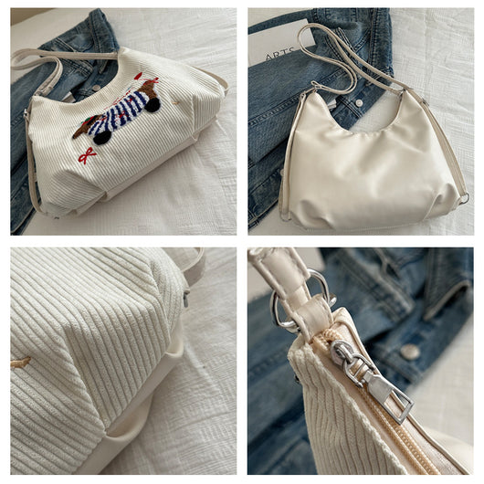Bolso Tote Retro de Gran Capacidad para Mujer - Bolsa Casual de Hombro - Image 19