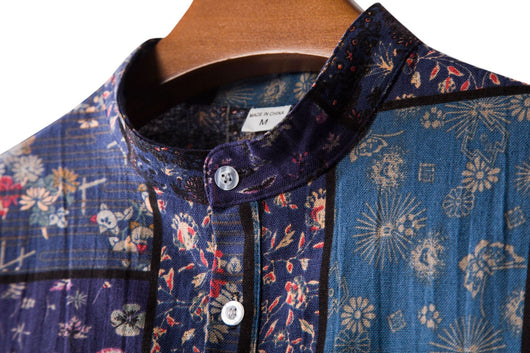 Camisa de Lino Floral Casual para Hombre - Image 16
