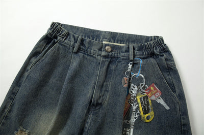 Pantalones Vaqueros Rotos para Hombre - Estilo Industrial - Image 30