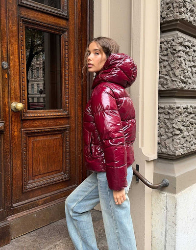Chaqueta Deportiva Acolchada con Capucha para Mujer - Image 22