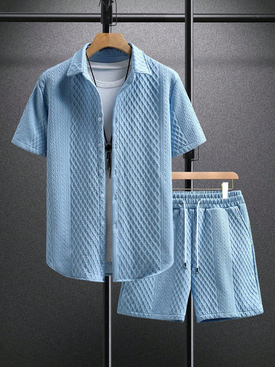 Conjunto Casual Hombre: Camisa Suelta y Shorts de Manga Corta - Image 17
