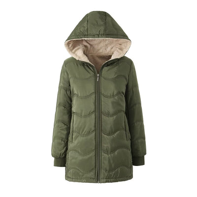Sudadera con Capucha Estampado Geométrico Onda - Algodón Térmico Forrado - Image 33