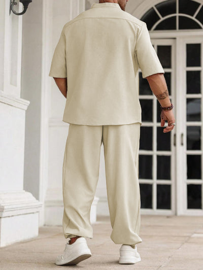 Pantalones Cortos Casuales de Algodón y Lino para Hombre - Image 21