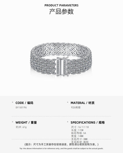 Pulsera de Plata Esterlina S925 con Circones Engarzados para Mujer - Image 7