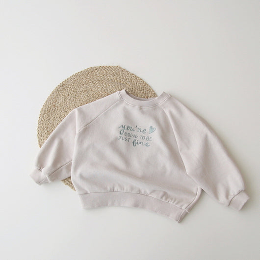 Suéter Infantil Oversize con Bordado de Letras - Manga Larga Cuello Redondo - Image 22
