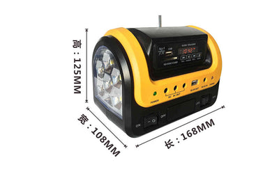 Radio Portátil Solar con Bluetooth, Lámpara LED Integrada - Image 8