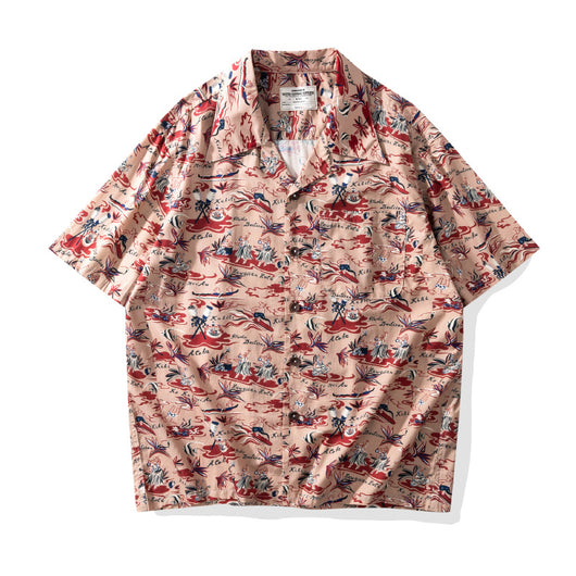 Camisa Hawaiana Cuello Cubano Floral - Image 64