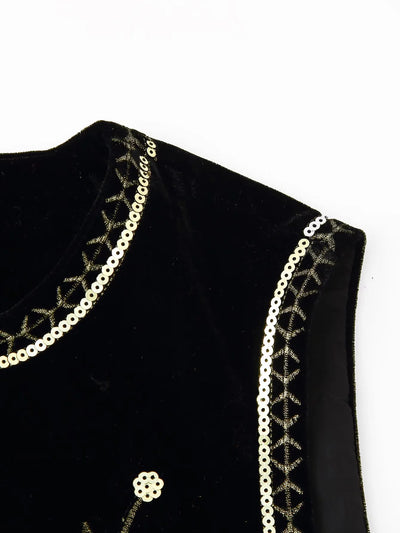 Abrigo Bordado para Mujer con Detalles de Terciopelo - Image 17