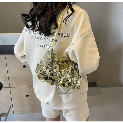 Bolso Bandolera Mujer con Cadena y Lentejuelas Brillantes - Image 19