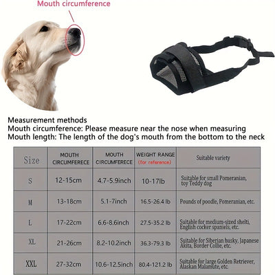 Bozal Ajustable para Perros - Control de Mordidas, Ladridos y Comportamiento - Image 13