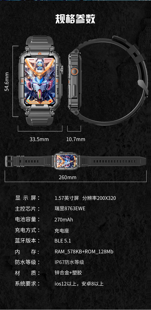 Reloj Inteligente con Monitor de Frecuencia Cardíaca, Oxígeno y Presión Arterial - Image 25