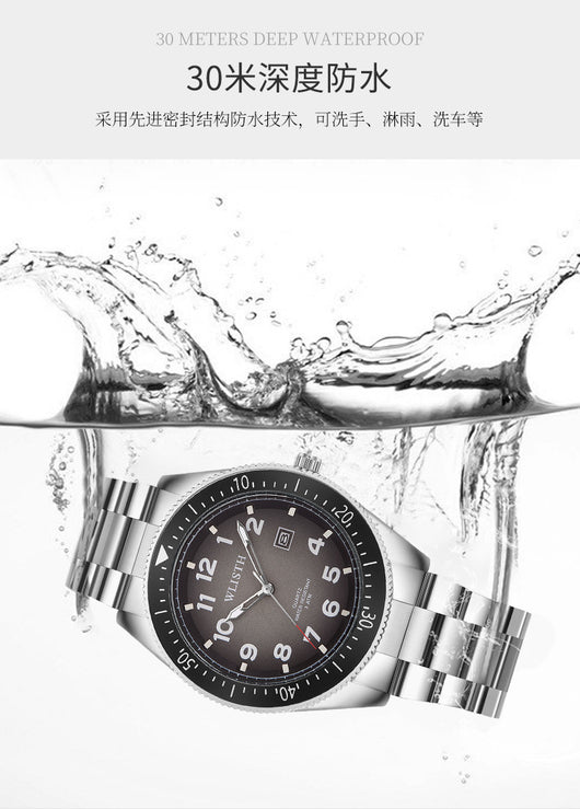 Reloj de Pulsera Acero Impermeable con Calendario y Esfera Luminosa - Image 22