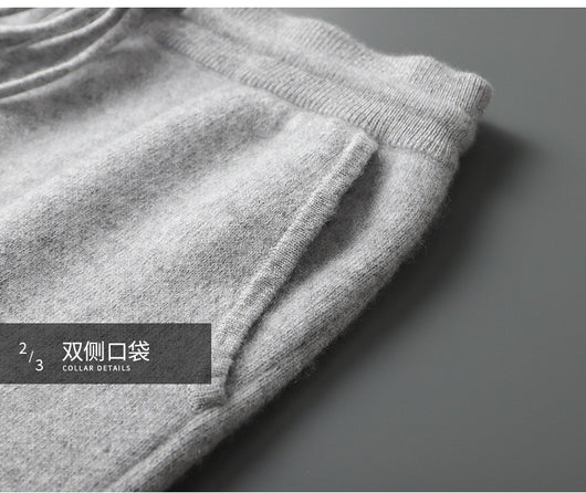 Conjunto de Sudadera con Capucha y Pantalón Tejido de Color Liso para Hombre - Image 14