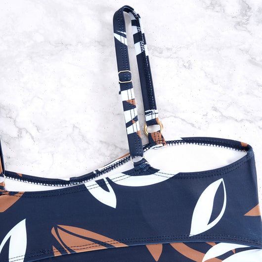 Traje de Baño Dos Piezas con Falda Estampada para Mujer - Image 14