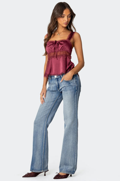 Blusa Camisola con Encaje y Tirantes Finos - Image 22