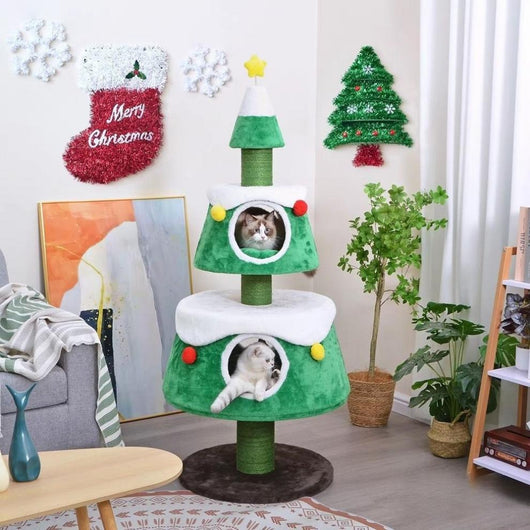 Árbol Navideño para Gatos con Nido Integrado y Zonas de Escalada - Image 11