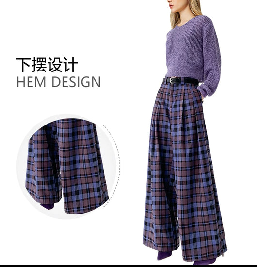 Pantalones Anchos de Cintura Alta Reductores Estilo Retro para Mujer - Image 16