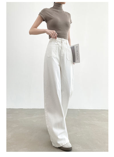 Pantalón Recto Holgado de Cintura Alta con Efecto Adelgazante - Image 17