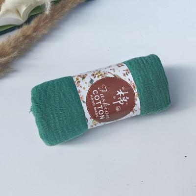 Pañuelo de Algodón y Lino Arrugado Monocromático - Image 170