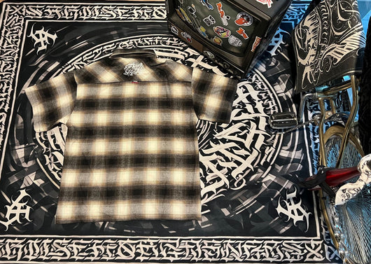Camisa Cardigan Cuadros Clásico con Bolsillos y Manga Corta - Image 18