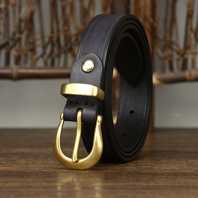 Cinturón de Cuero Genuino para Mujer - Diseño Retro Versátil - Image 37