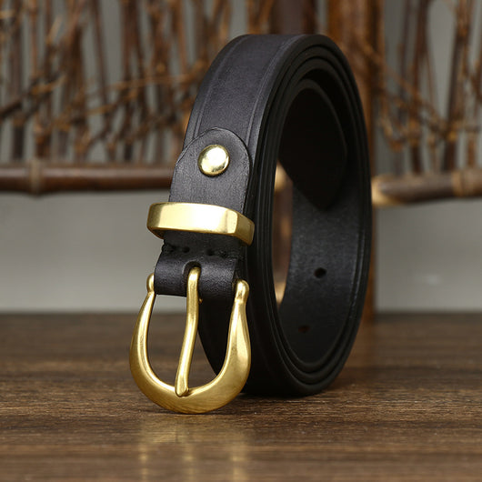 Cinturón de Cuero Genuino para Mujer - Diseño Retro Versátil - Image 37