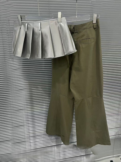 Pantalón Workwear Ancho de Pierna Suelta Estilo Hot Girl - Image 9
