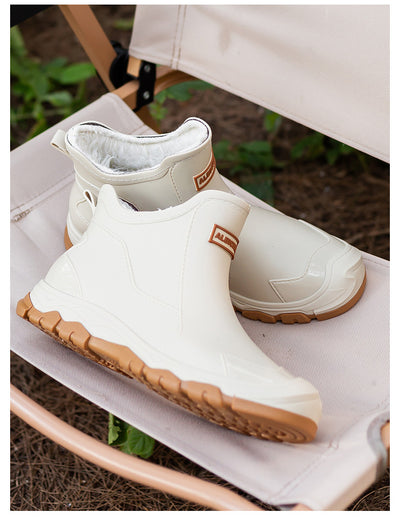 Botas de Lluvia Impermeables de Terciopelo para Hombre y Mujer - Zapatos Acuáticos Elegantes - Image 10