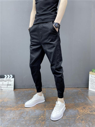 Pantalones Harem Tobilleros Ajustados de Cintura Elástica - Image 29