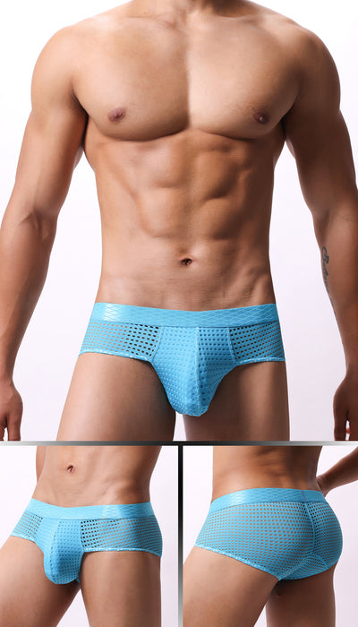 Calzoncillos Tipo Boxer de Malla Cintura Baja para Hombre - Image 38