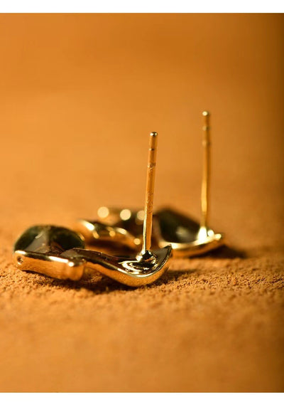 Aretes Mariposa en Oro 18K con Hoja Amarilla - Diseño Personalizado Étnico - Image 11