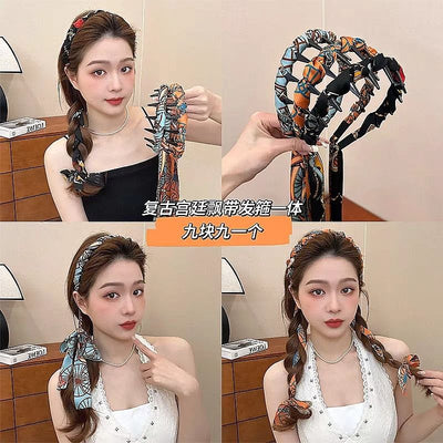 Diadema Trenzada con Moño para Mujer - Image 27