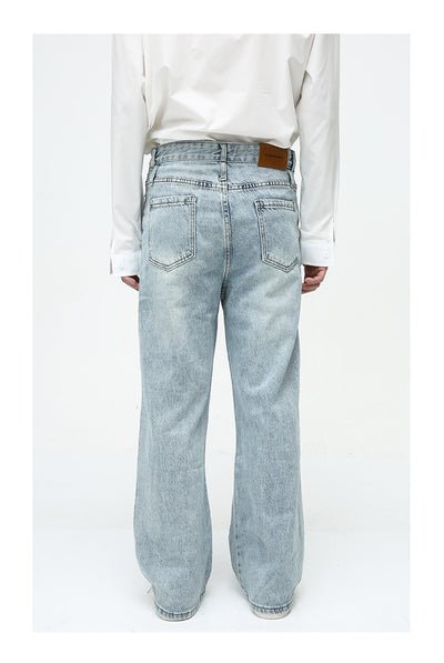 Jeans Retro Casual Americano con Efecto Desgastado - Image 23