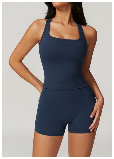 Brasier Deportivo Espalda en H con Tela Cepillada para Mujer - Image 17