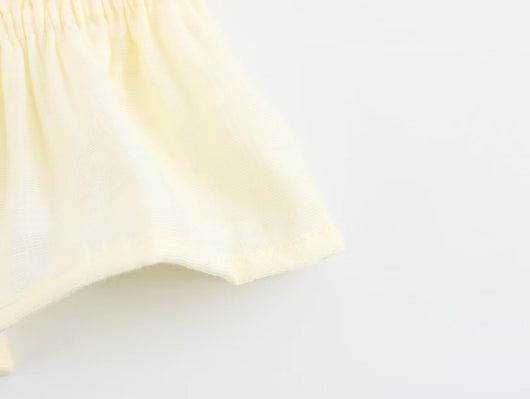 Blusa Ajustada Estilo Europeo Amarilla sin Mangas - Image 20