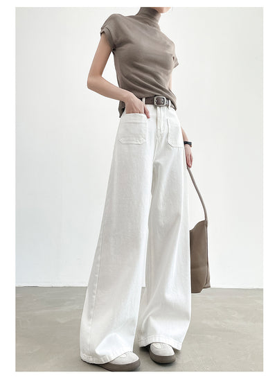 Pantalón Recto Holgado de Cintura Alta con Efecto Adelgazante - Image 19