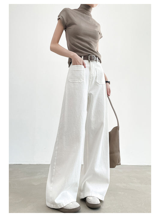 Pantalón Recto Holgado de Cintura Alta con Efecto Adelgazante - Image 19