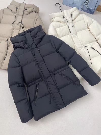 Abrigo Acolchado de Terciopelo con Capucha para Mujer - Chaqueta Cálida - Image 12