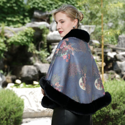 Poncho Tejido Grueso de Color Liso para Otoño e Invierno - Image 19